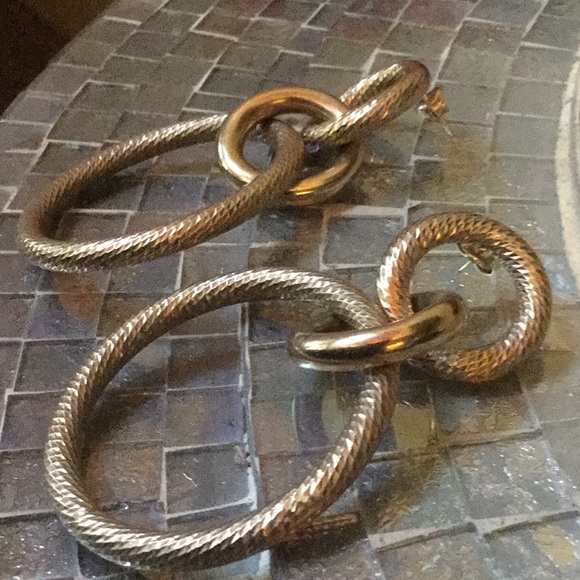 Jewelry - Designer tube y2k hoop earrings Jennifer Zeuner Wes dangle rodeo brunch